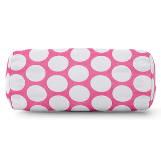 Large Polka Dot Round Bolster Pillow