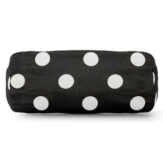 Large Polka Dot Round Bolster Pillow