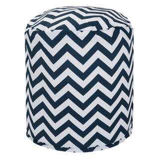 Chevron Pouf