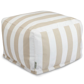 Vertical Stripe Ottoman