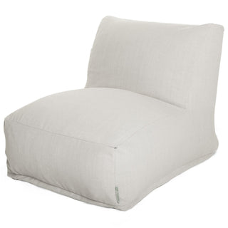 Solid Cream Sherpa Lounger Chair